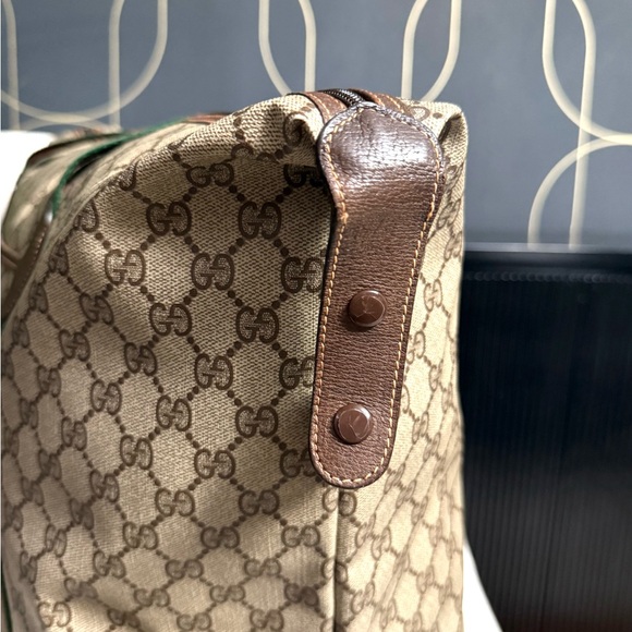Authentic GUCCI travel bag/ XL tote bag brown monogram coated canvas large - Picture 8 of 16